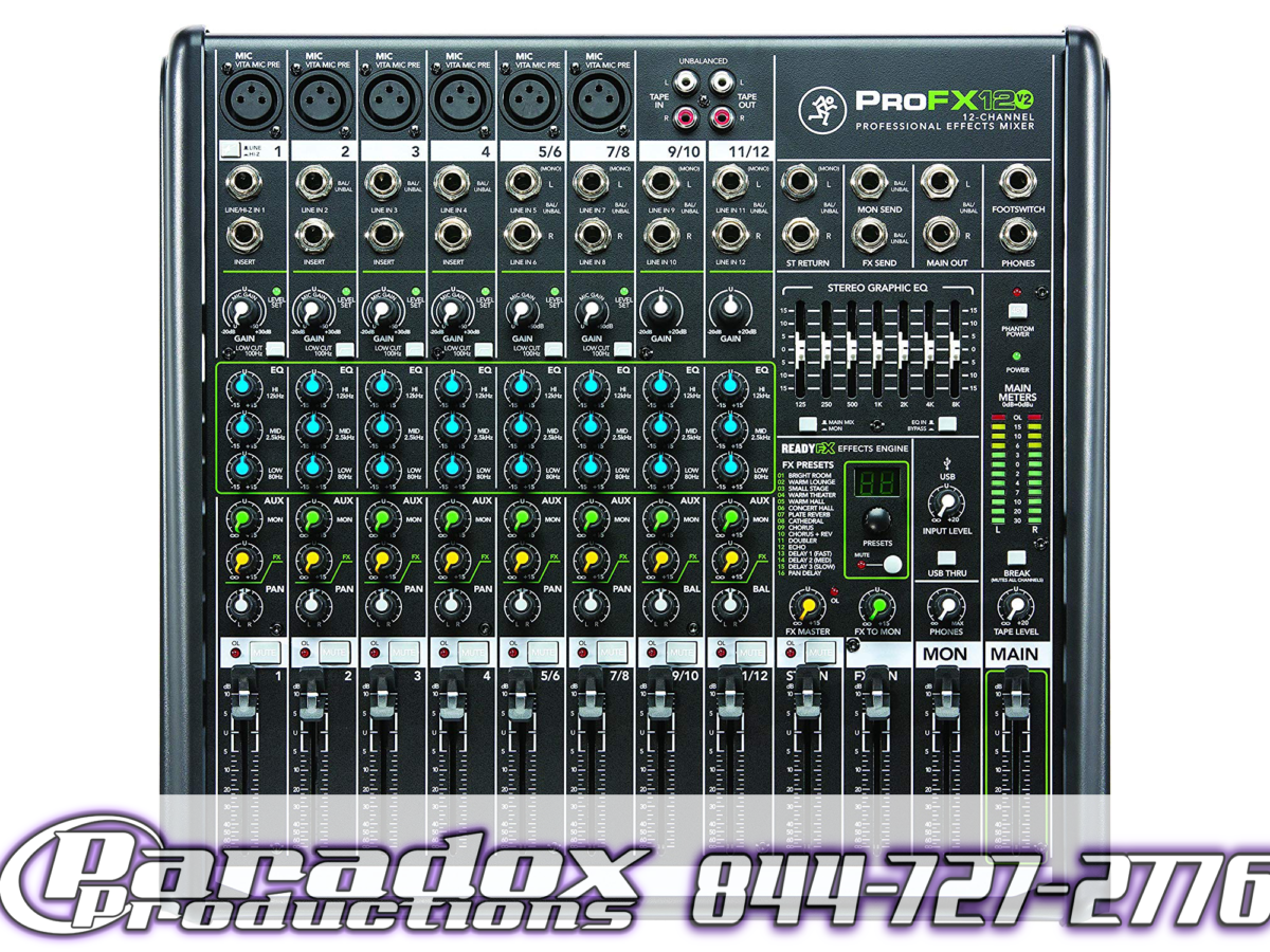 新規購入 【ミキサー】ProFX12【MACKIE】 配信機器・PA機器 